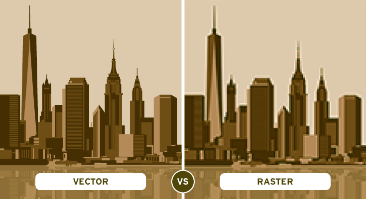 photo file type for word vector vs raster